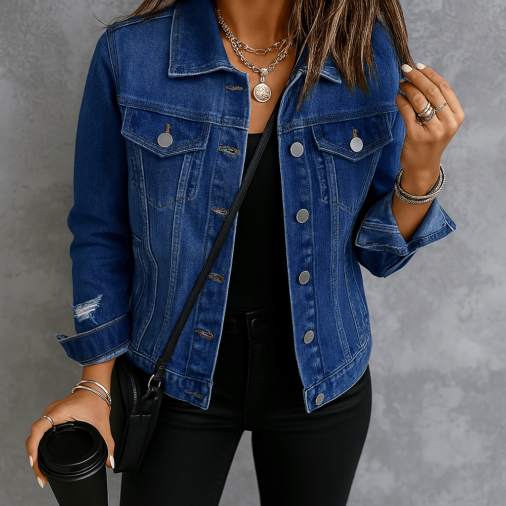 Jaqueta Feminina Jeans Jaiane