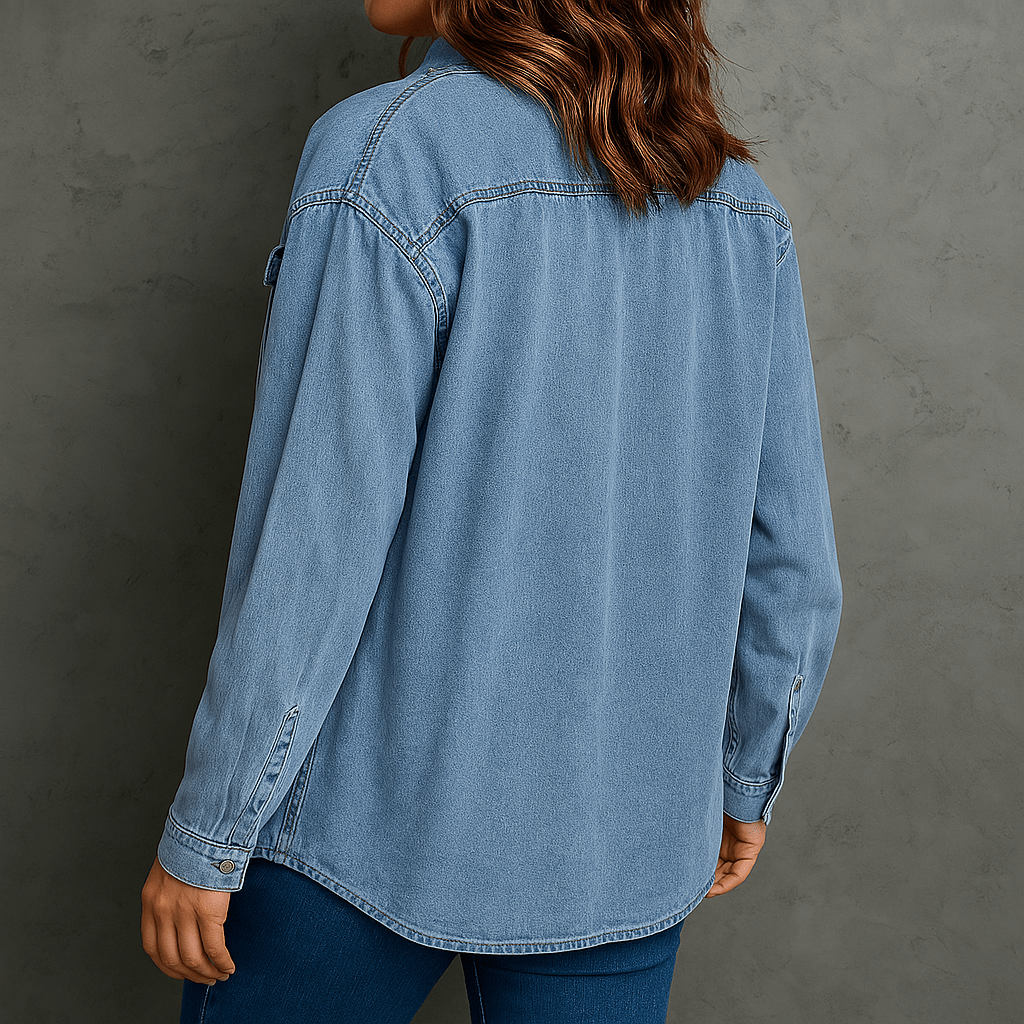 Jaqueta Feminina Jeans Peluciada Janira