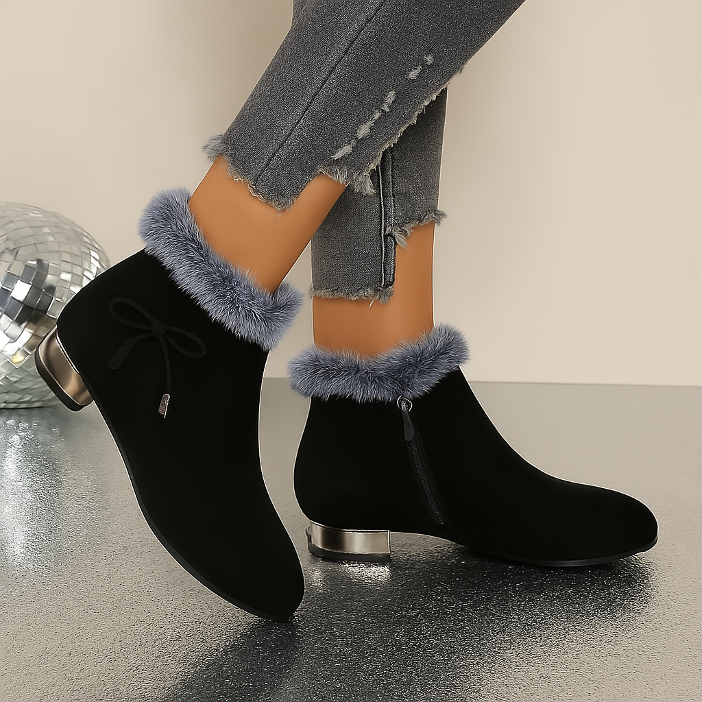 Bota Cano Curto Feminina Rose